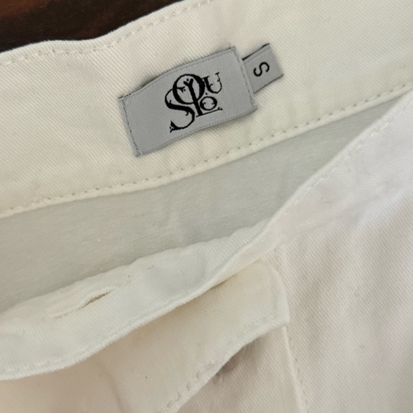 Vintage White Jean denim midi Skirt -100% cotton - size S- excellent condition - Picture 8 of 10